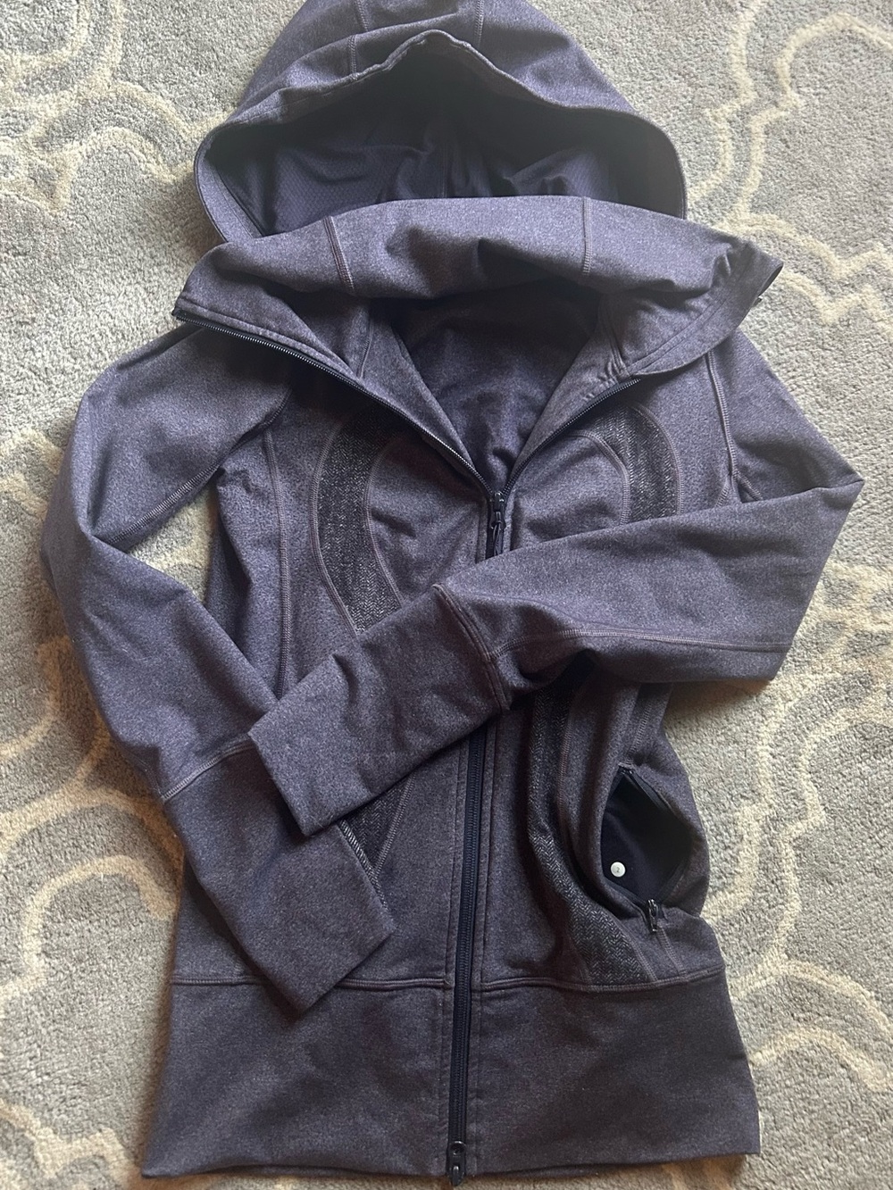 lululemon athletica purple Full-Zip Hooded Jacket